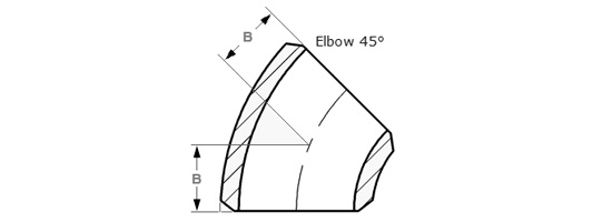 ANSI/ASME B16.9 45° Short Radius Elbow Supplier