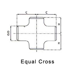 ANSI/ASME B16.9 Equal Cross Supplier